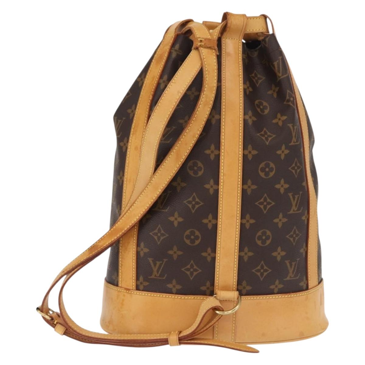 LOUIS VUITTON Monogram Randonnee PM Shoulder Bag M42243 LV Auth gh1699