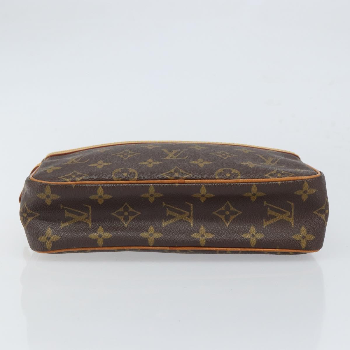 LOUIS VUITTON Monogram Compiegne 23 Clutch Bag M51847 LV Auth gh1702