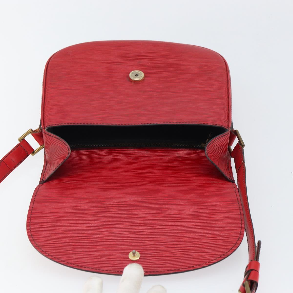 LOUIS VUITTON Epi Saint Cloud GM Shoulder Bag Red M52197 LV Auth gh1713