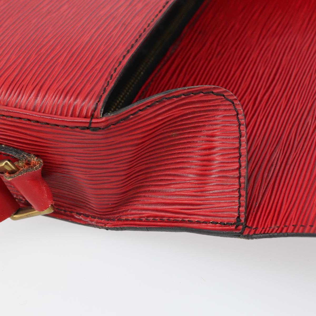 LOUIS VUITTON Epi Saint Cloud GM Shoulder Bag Red M52197 LV Auth gh1713