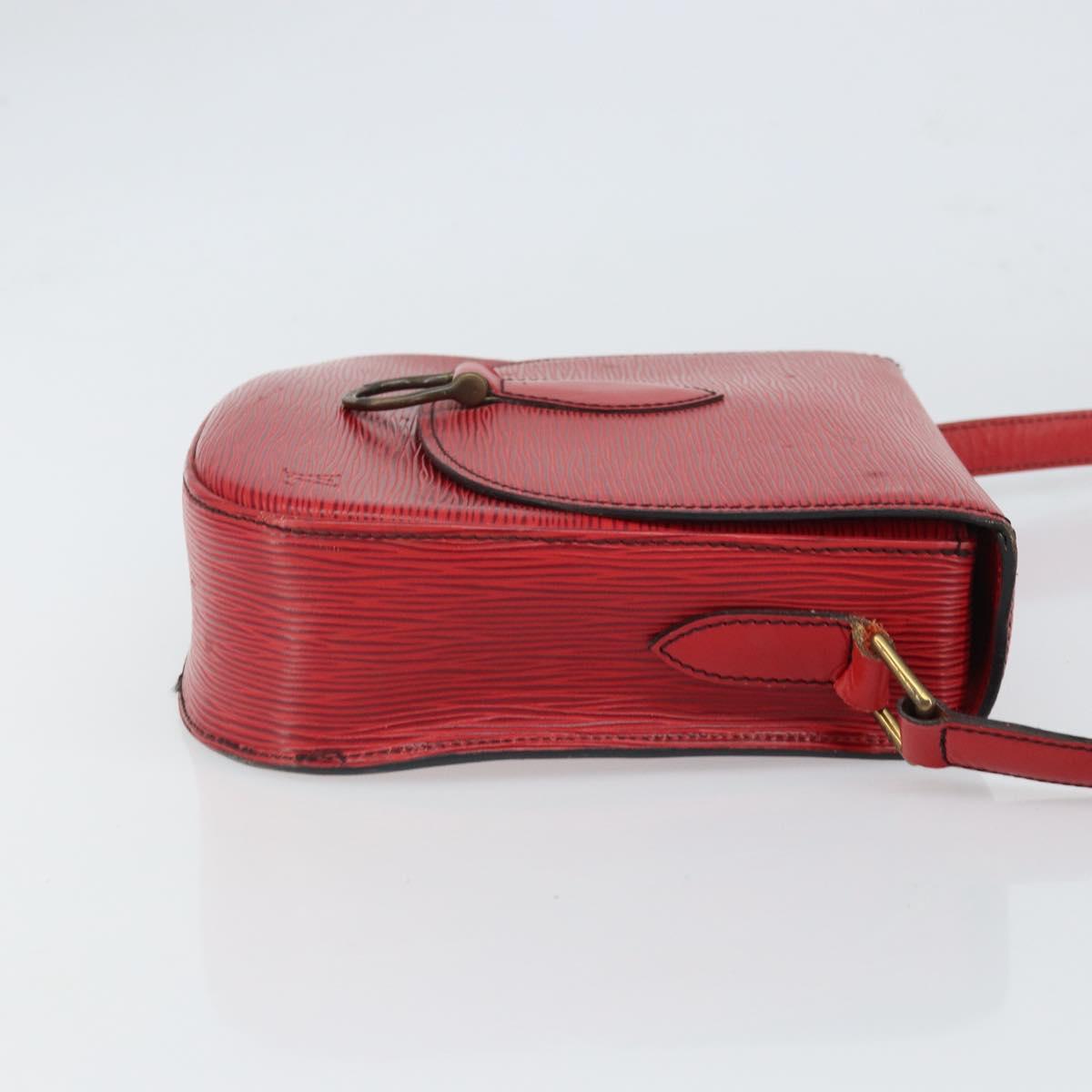 LOUIS VUITTON Epi Saint Cloud GM Shoulder Bag Red M52197 LV Auth gh1713