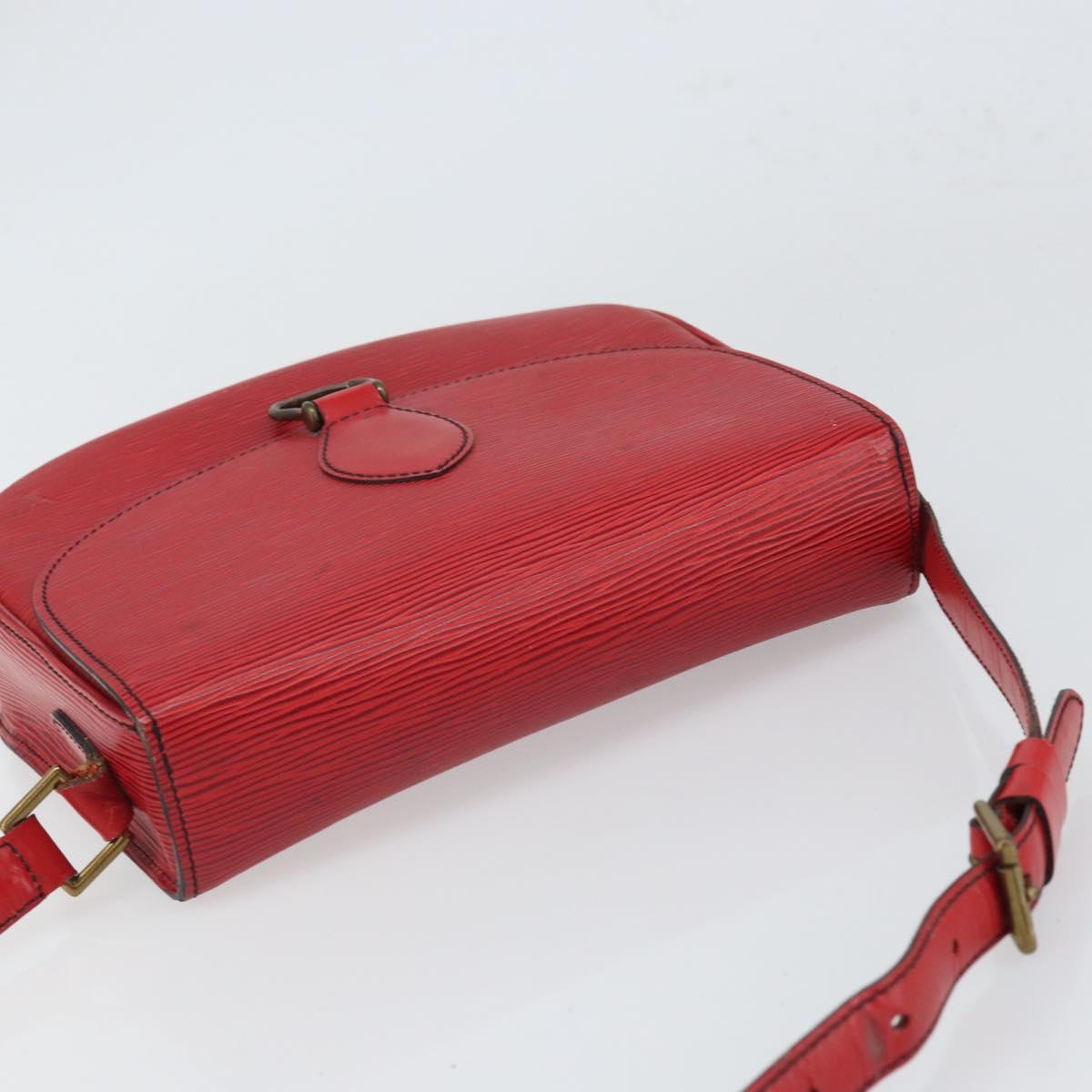 LOUIS VUITTON Epi Saint Cloud GM Shoulder Bag Red M52197 LV Auth gh1713