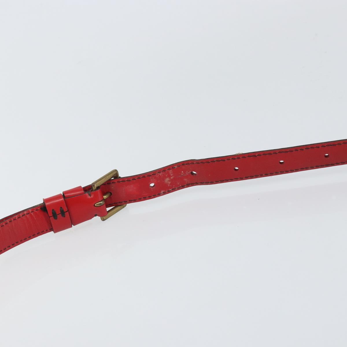 LOUIS VUITTON Epi Saint Cloud GM Shoulder Bag Red M52197 LV Auth gh1713