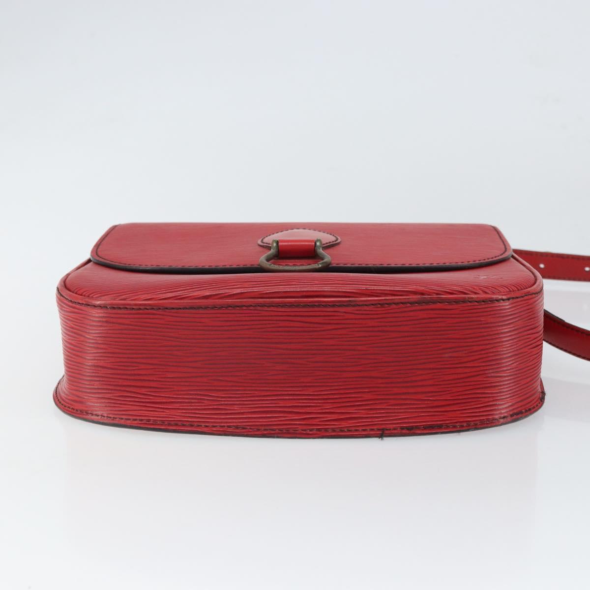 LOUIS VUITTON Epi Saint Cloud GM Shoulder Bag Red M52197 LV Auth gh1713