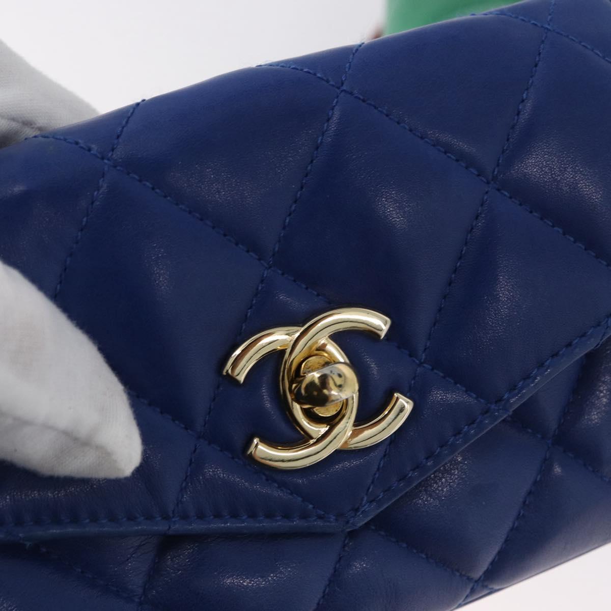 CHANEL Matelasse Waist bag Leather Multicolor Gold CC Auth gh1735
