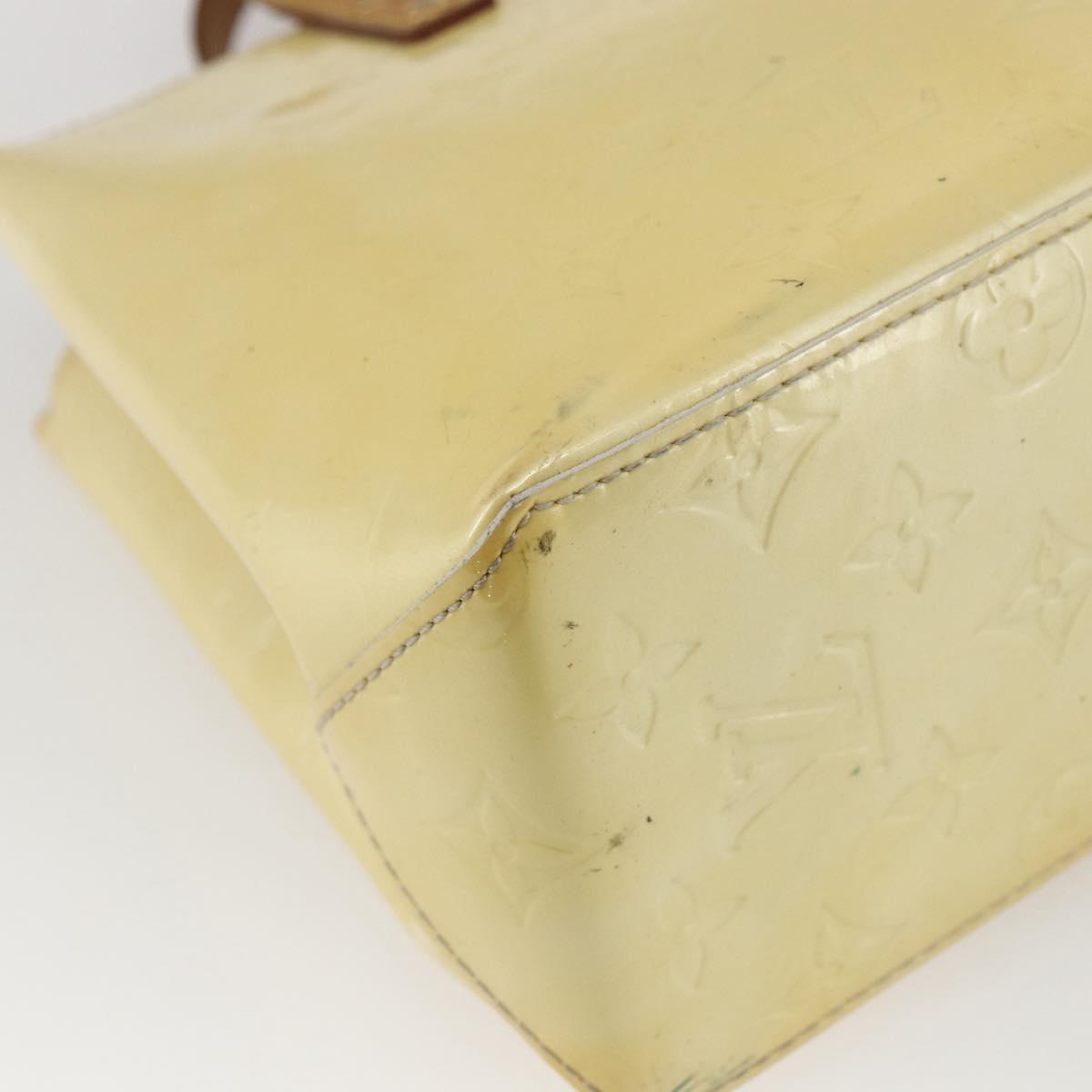 LOUIS VUITTON Monogram Vernis Reade PM Hand Bag Perle M91336 LV Auth gh1741