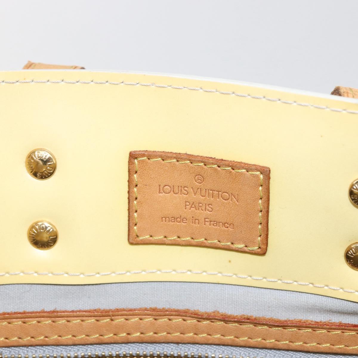 LOUIS VUITTON Monogram Vernis Reade PM Hand Bag Perle M91336 LV Auth gh1741