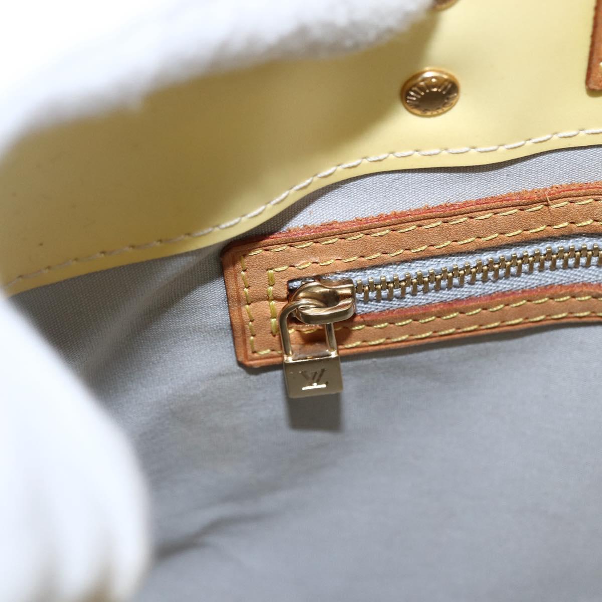 LOUIS VUITTON Monogram Vernis Reade PM Hand Bag Perle M91336 LV Auth gh1741