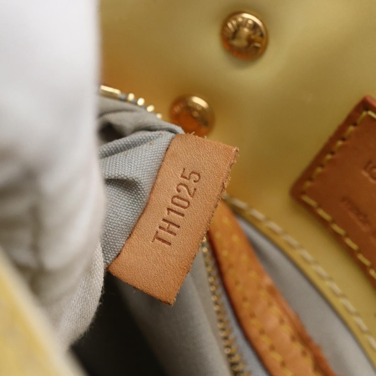 LOUIS VUITTON Monogram Vernis Reade PM Hand Bag Perle M91336 LV Auth gh1741