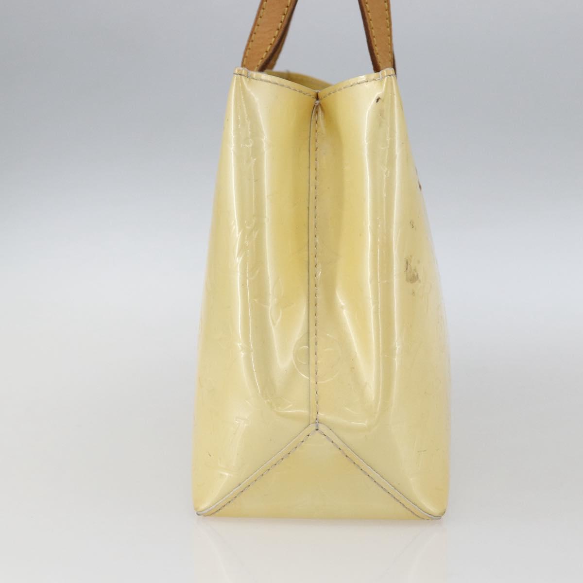 LOUIS VUITTON Monogram Vernis Reade PM Hand Bag Perle M91336 LV Auth gh1741