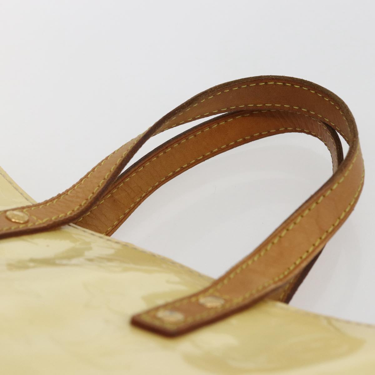 LOUIS VUITTON Monogram Vernis Reade PM Hand Bag Perle M91336 LV Auth gh1741