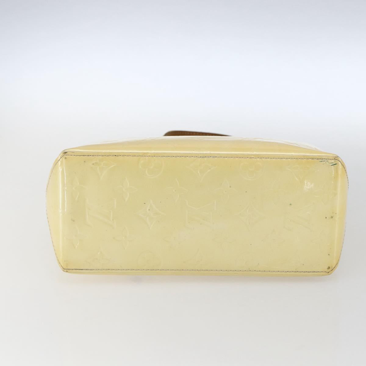 LOUIS VUITTON Monogram Vernis Reade PM Hand Bag Perle M91336 LV Auth gh1741