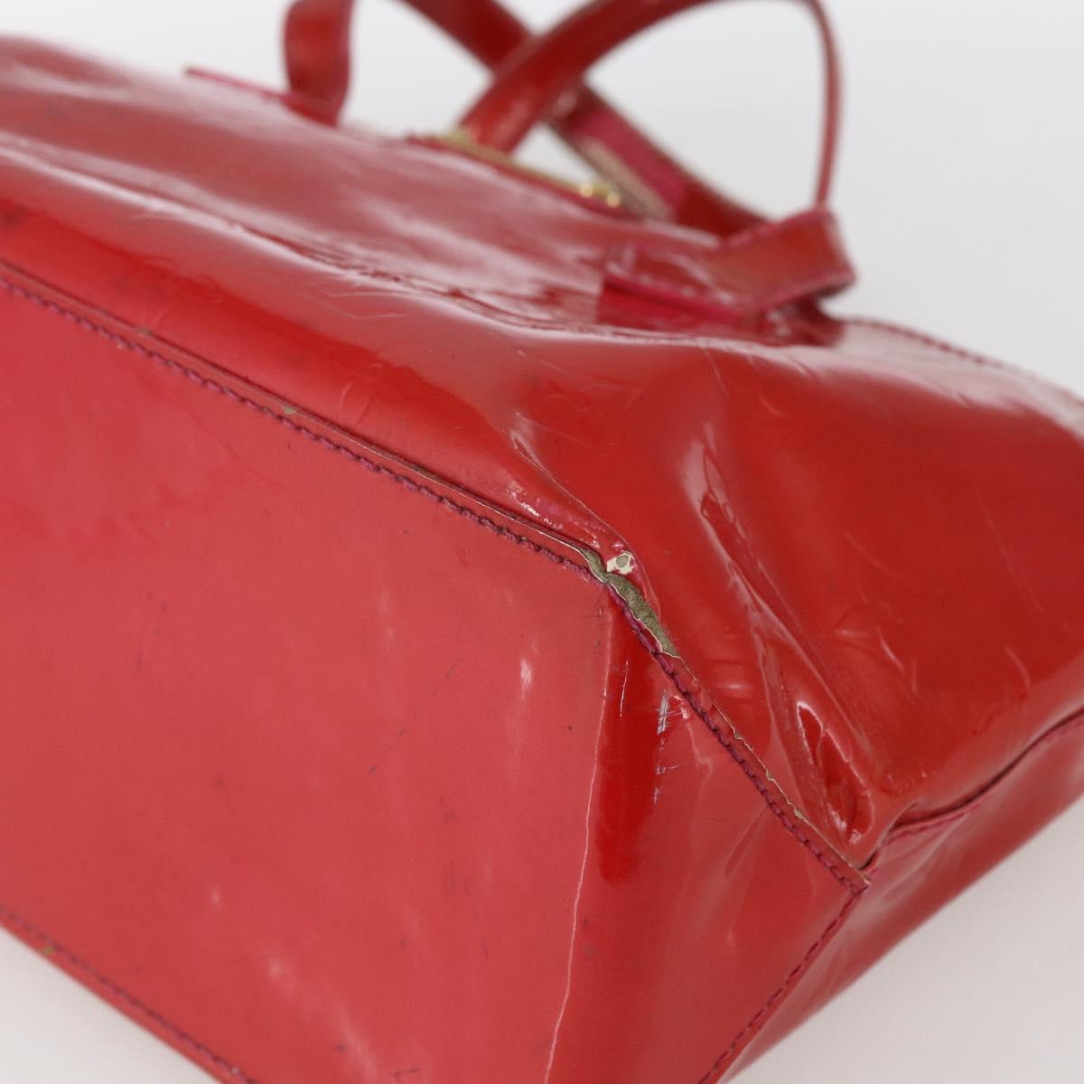 LOUIS VUITTON Monogram Vernis Wilshire PM Hand Bag Rose Pop M93643 Auth gh1742