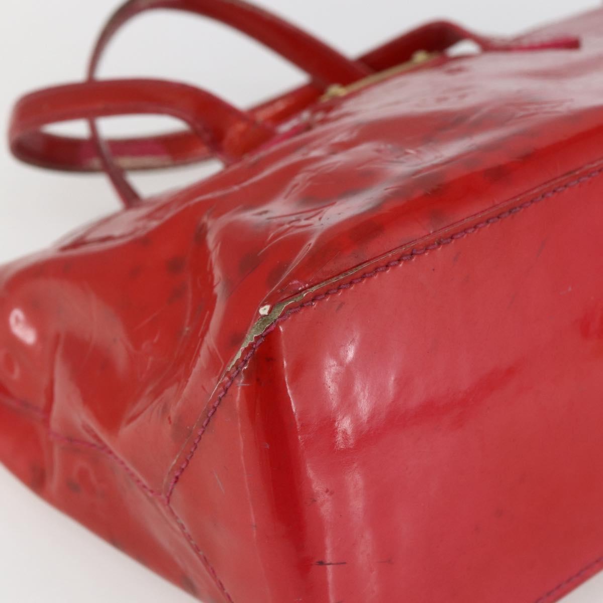 LOUIS VUITTON Monogram Vernis Wilshire PM Hand Bag Rose Pop M93643 Auth gh1742