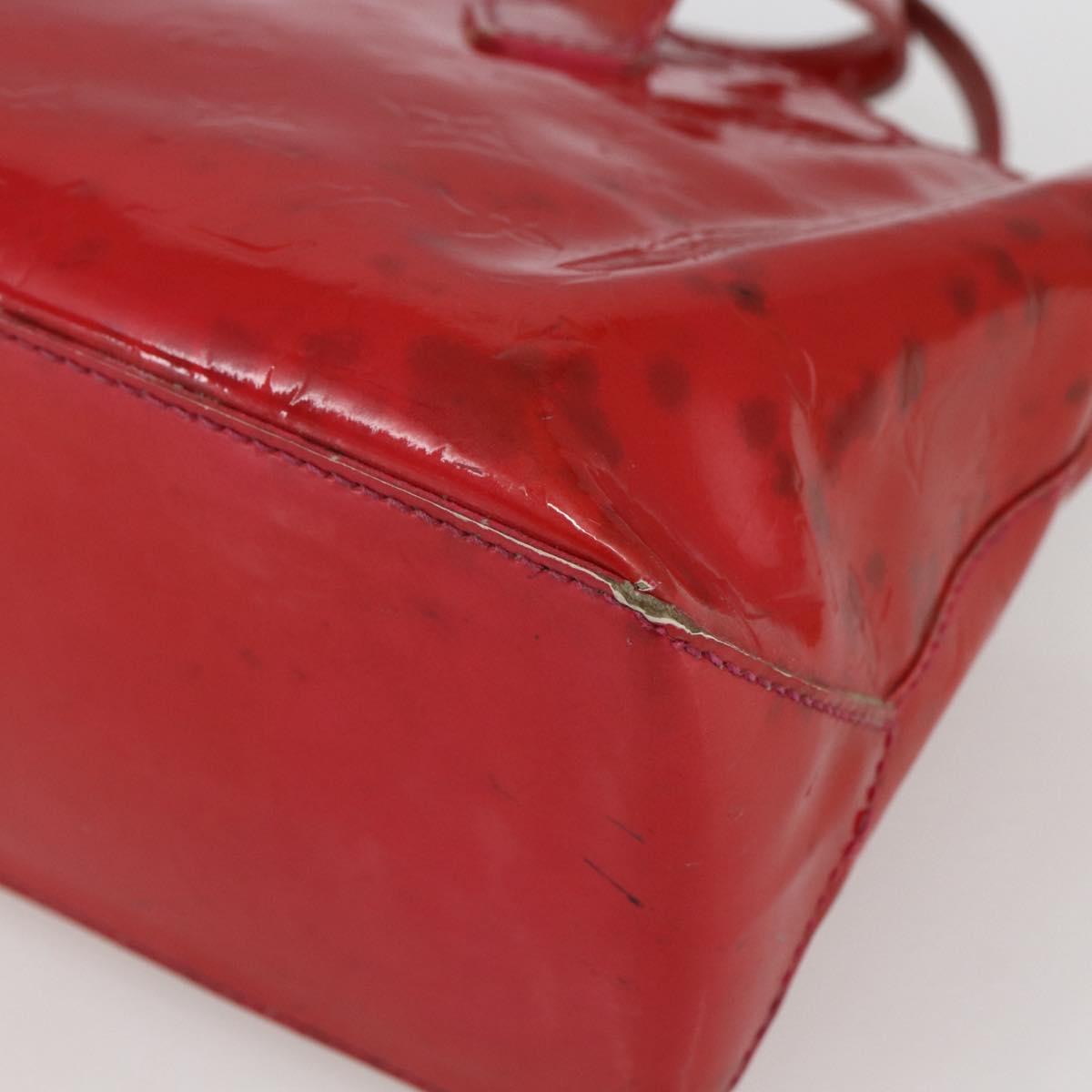 LOUIS VUITTON Monogram Vernis Wilshire PM Hand Bag Rose Pop M93643 Auth gh1742