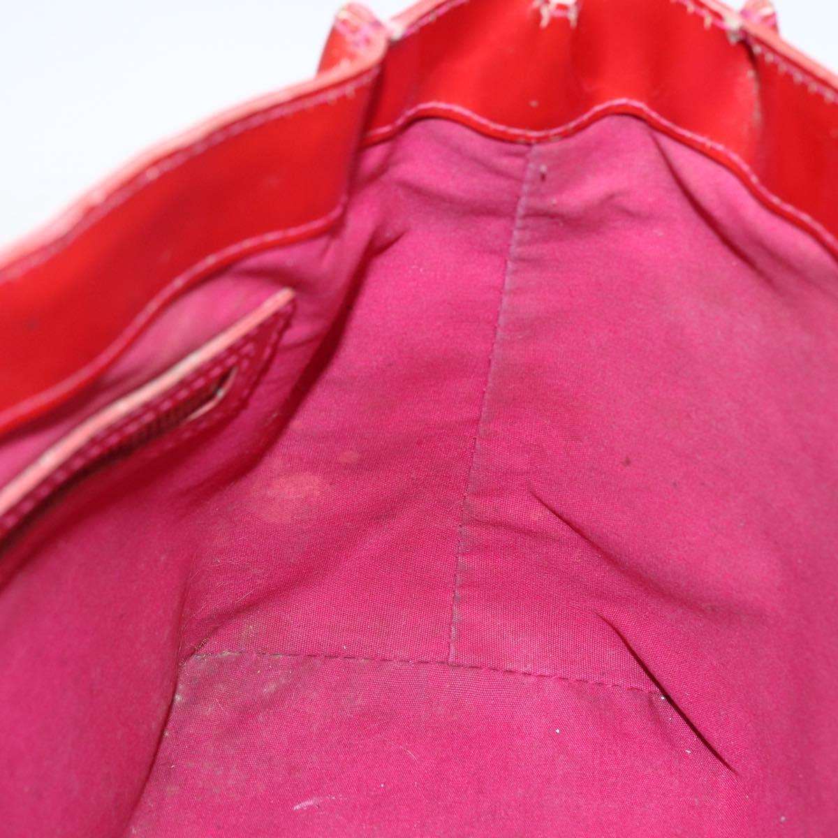 LOUIS VUITTON Monogram Vernis Wilshire PM Hand Bag Rose Pop M93643 Auth gh1742