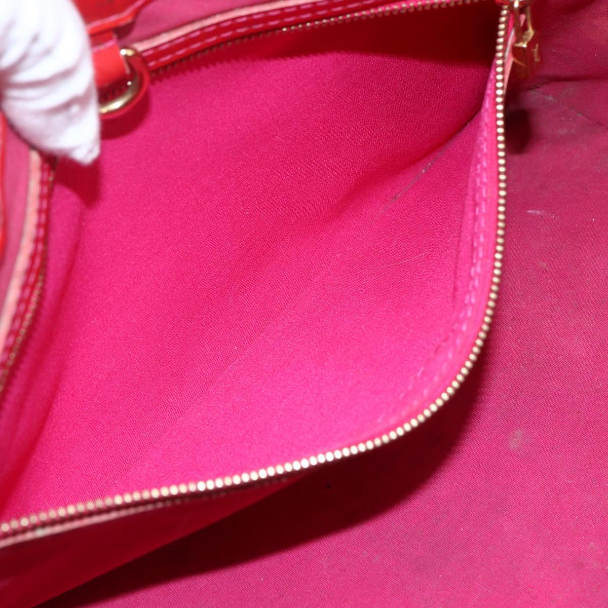 LOUIS VUITTON Monogram Vernis Wilshire PM Hand Bag Rose Pop M93643 Auth gh1742