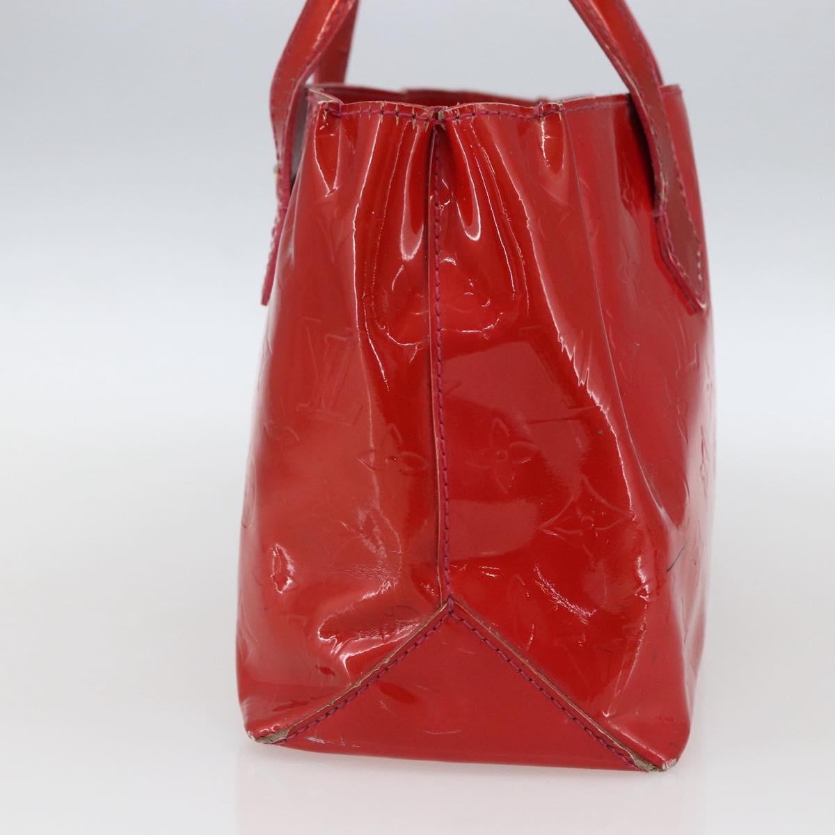 LOUIS VUITTON Monogram Vernis Wilshire PM Hand Bag Rose Pop M93643 Auth gh1742
