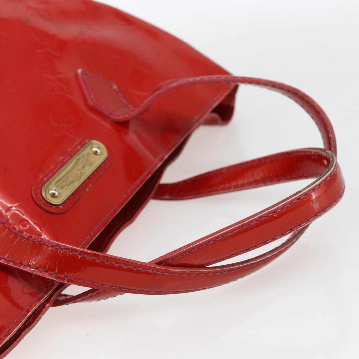 LOUIS VUITTON Monogram Vernis Wilshire PM Hand Bag Rose Pop M93643 Auth gh1742