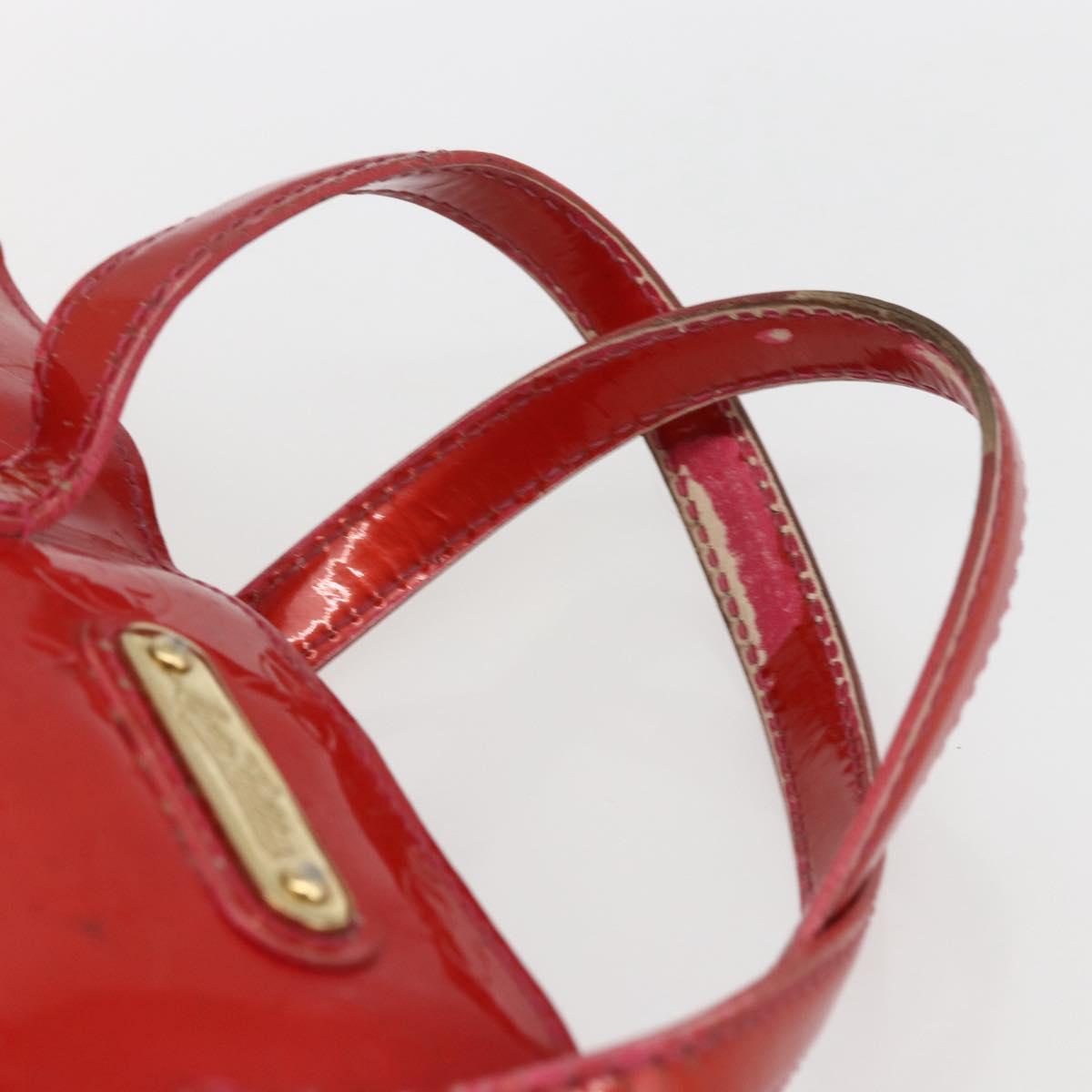 LOUIS VUITTON Monogram Vernis Wilshire PM Hand Bag Rose Pop M93643 Auth gh1742