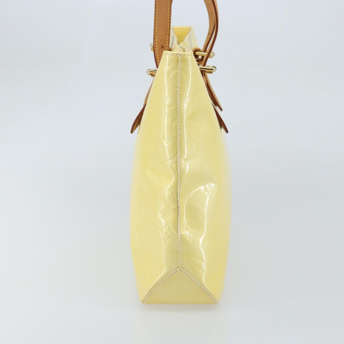 LOUIS VUITTON Monogram Vernis Brentwood Shoulder Bag Perle M91512 LV Auth gh1757