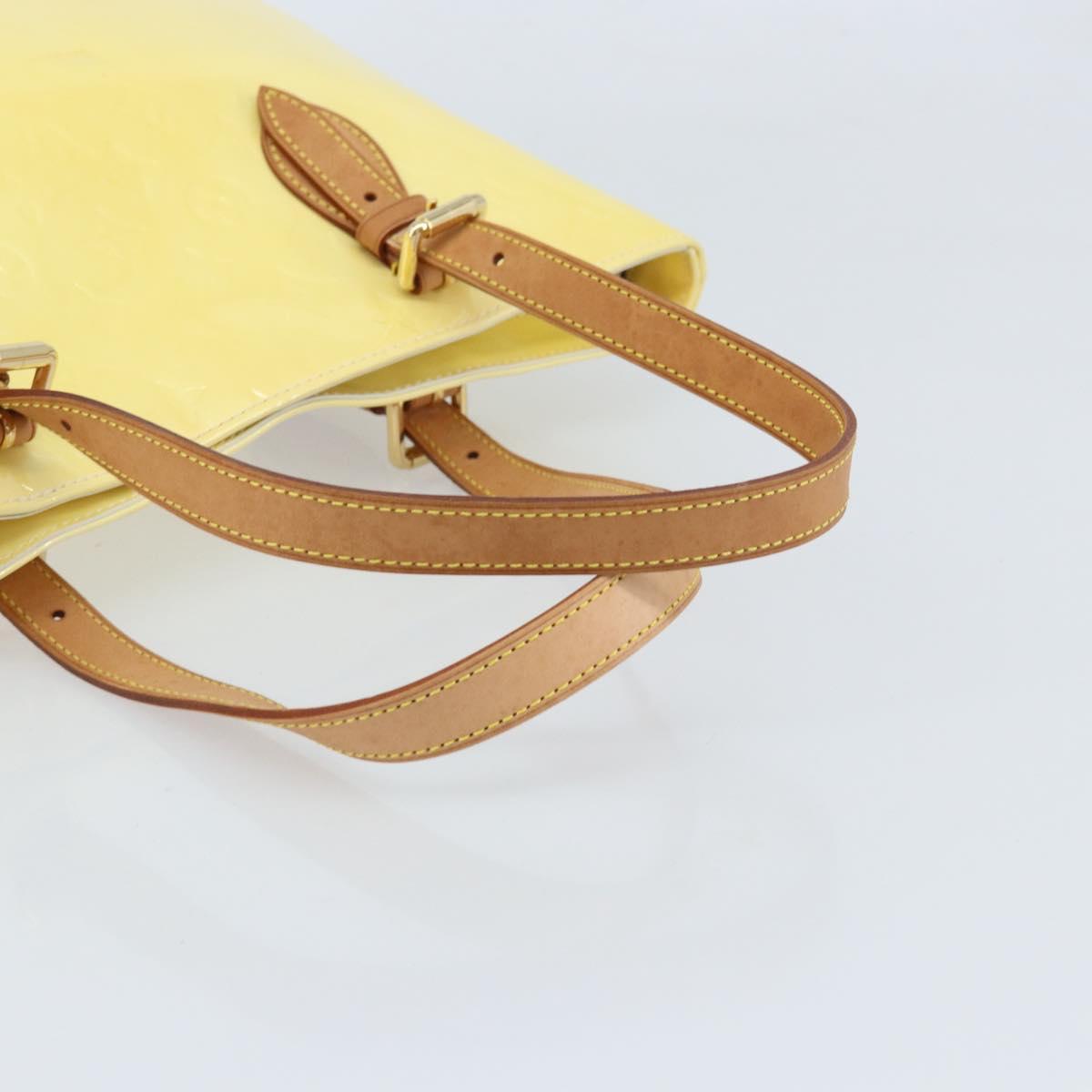 LOUIS VUITTON Monogram Vernis Brentwood Shoulder Bag Perle M91512 LV Auth gh1757