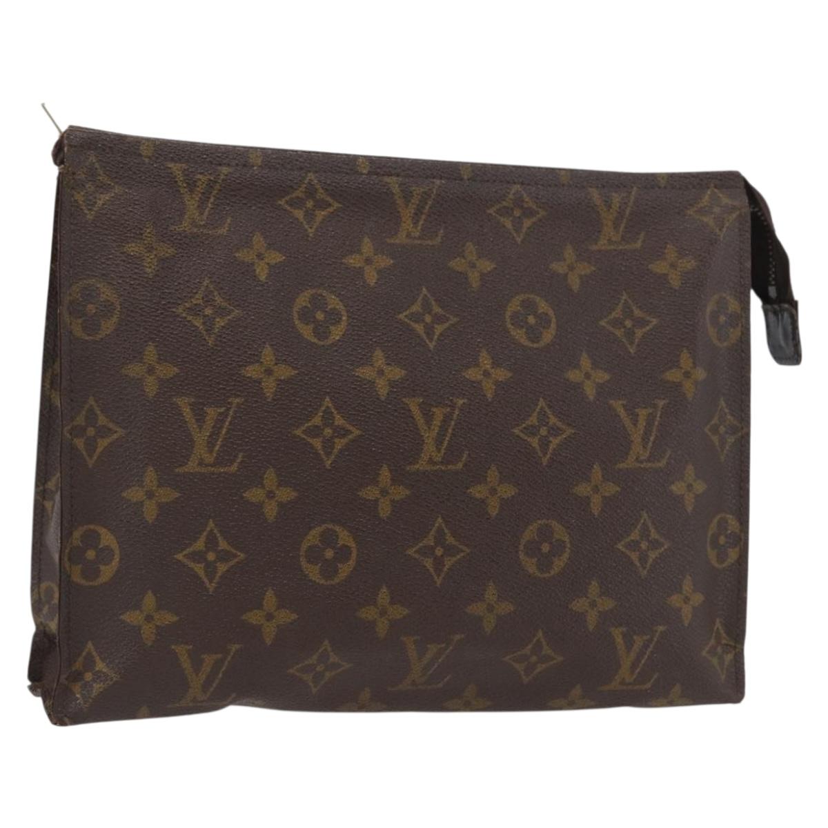 LOUIS VUITTON Monogram Poche Toilette 26 Pouch M47542 LV Auth gh1769