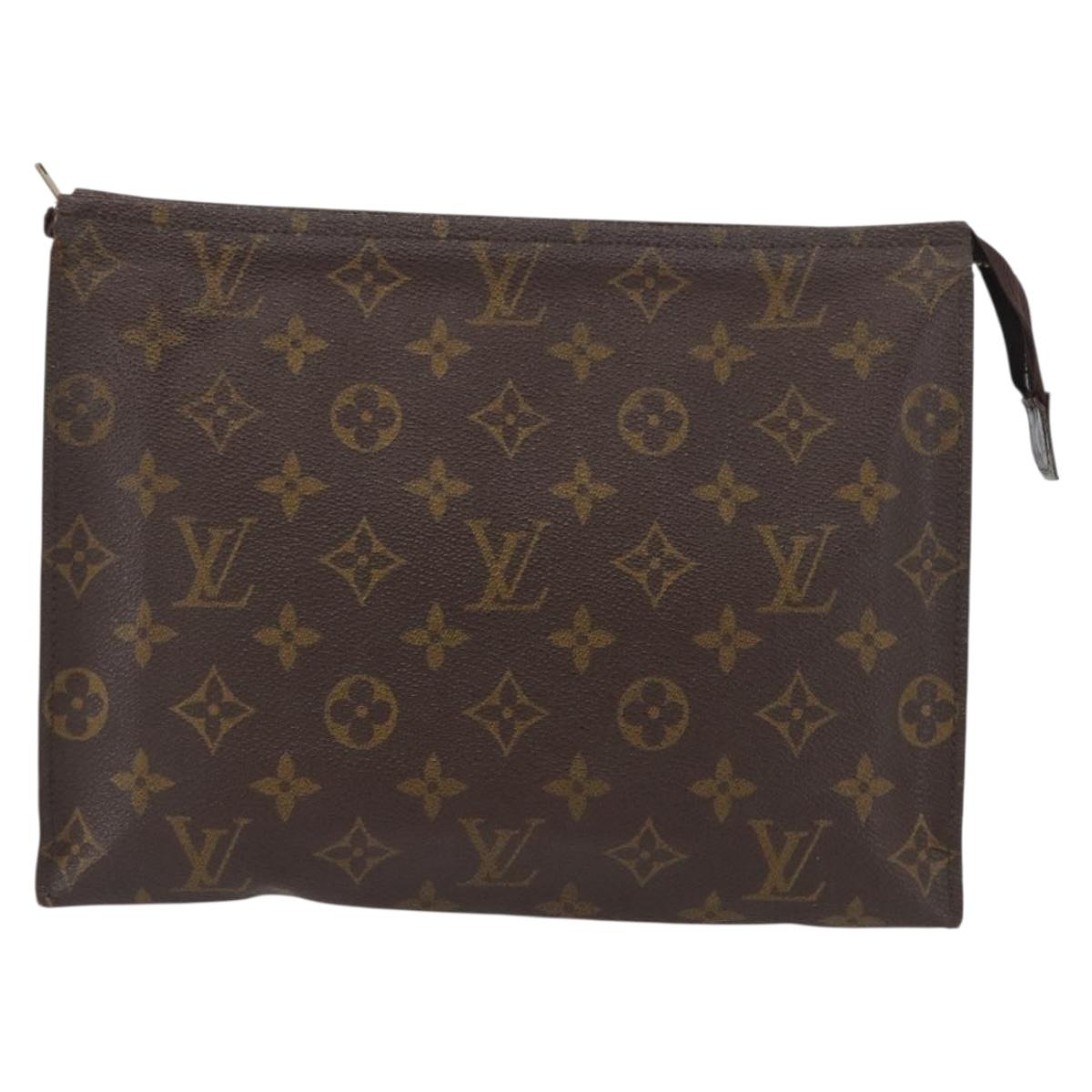 LOUIS VUITTON Monogram Poche Toilette 26 Pouch M47542 LV Auth gh1769
