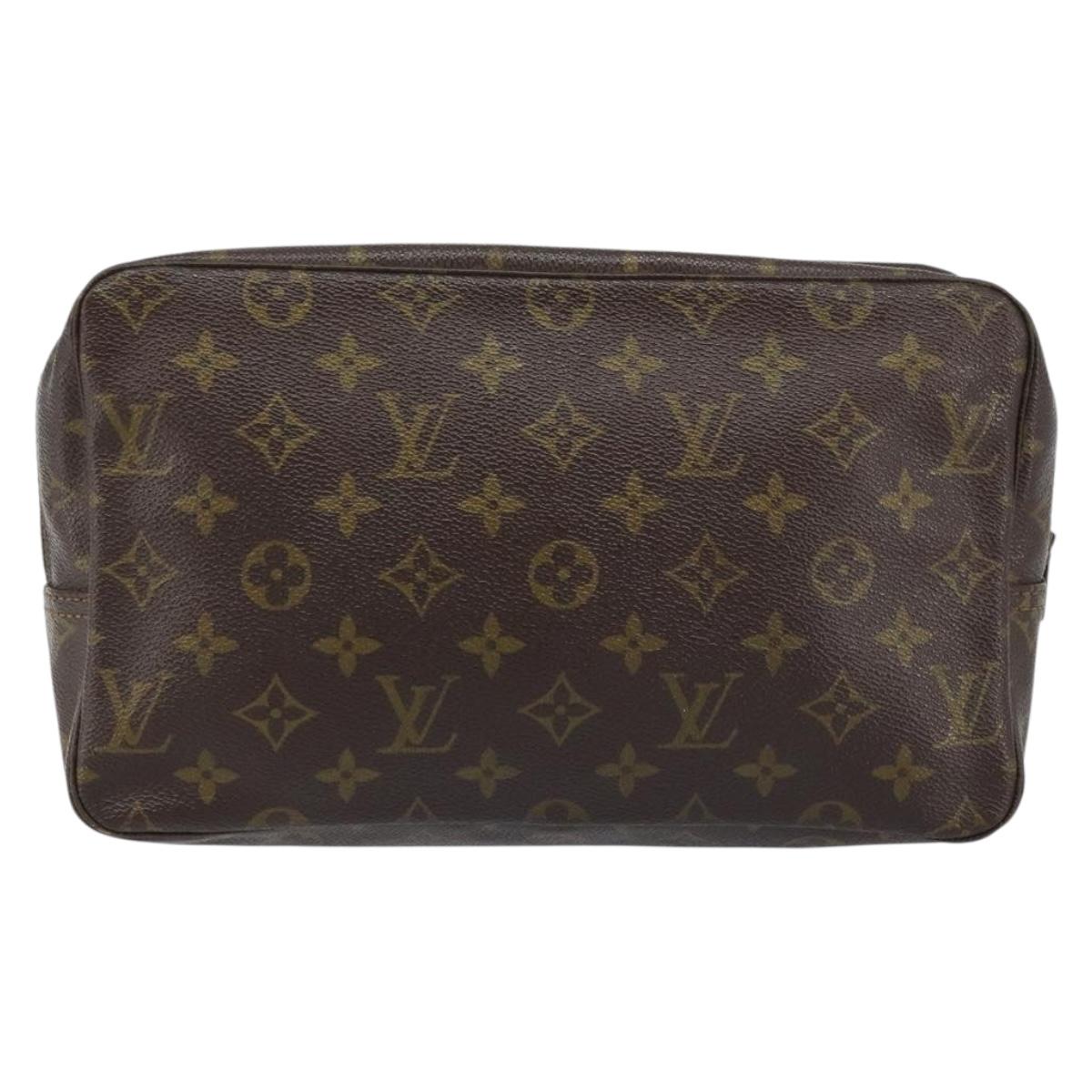 LOUIS VUITTON Monogram Trousse Toilette 28 Clutch Bag M47522 LV Auth gh1770