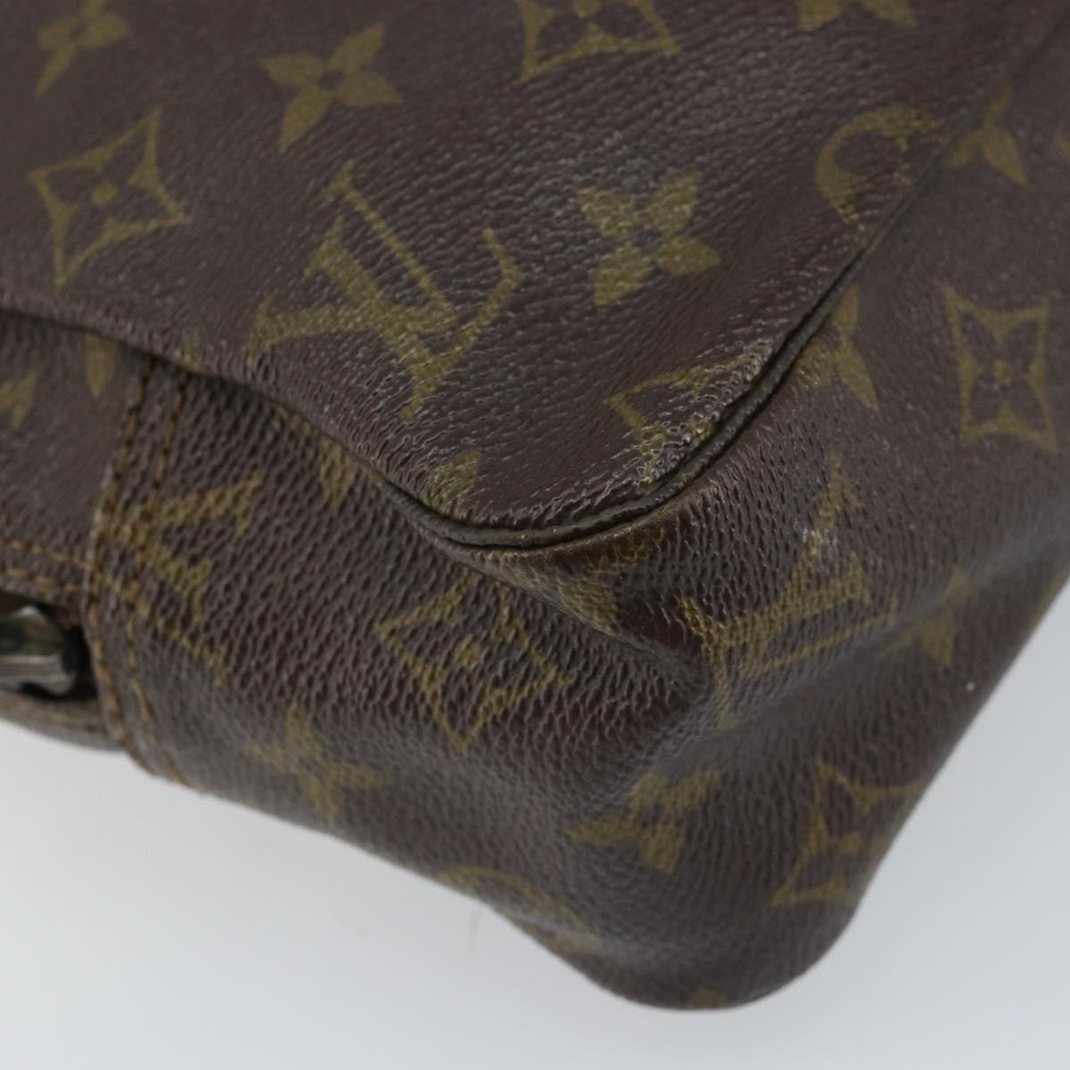 LOUIS VUITTON Monogram Trousse Toilette 28 Clutch Bag M47522 LV Auth gh1770