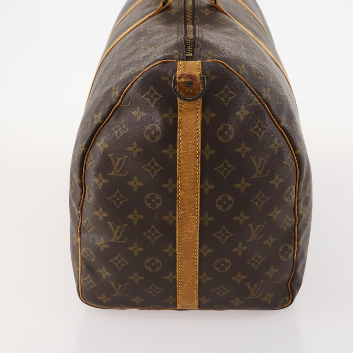 LOUIS VUITTON Monogram Keepall Bandouliere 60 Boston Bag M41412 LV Auth gh1774