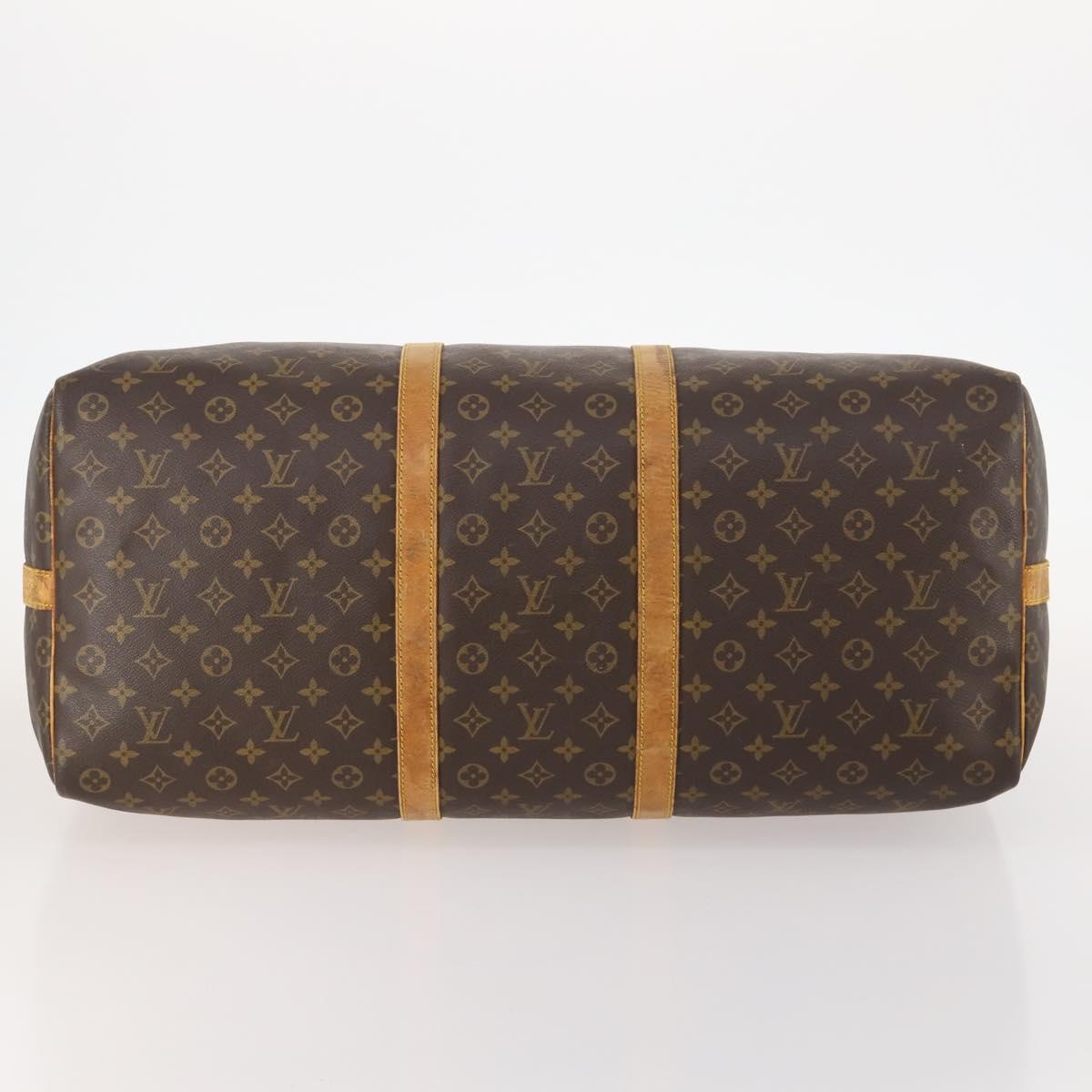 LOUIS VUITTON Monogram Keepall Bandouliere 60 Boston Bag M41412 LV Auth gh1774