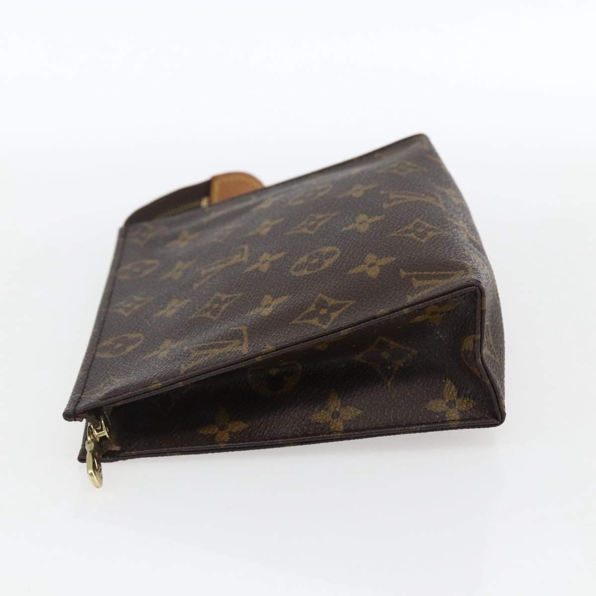 LOUIS VUITTON Monogram Poche Toilette 19 Pouch M47544 LV Auth gh1777