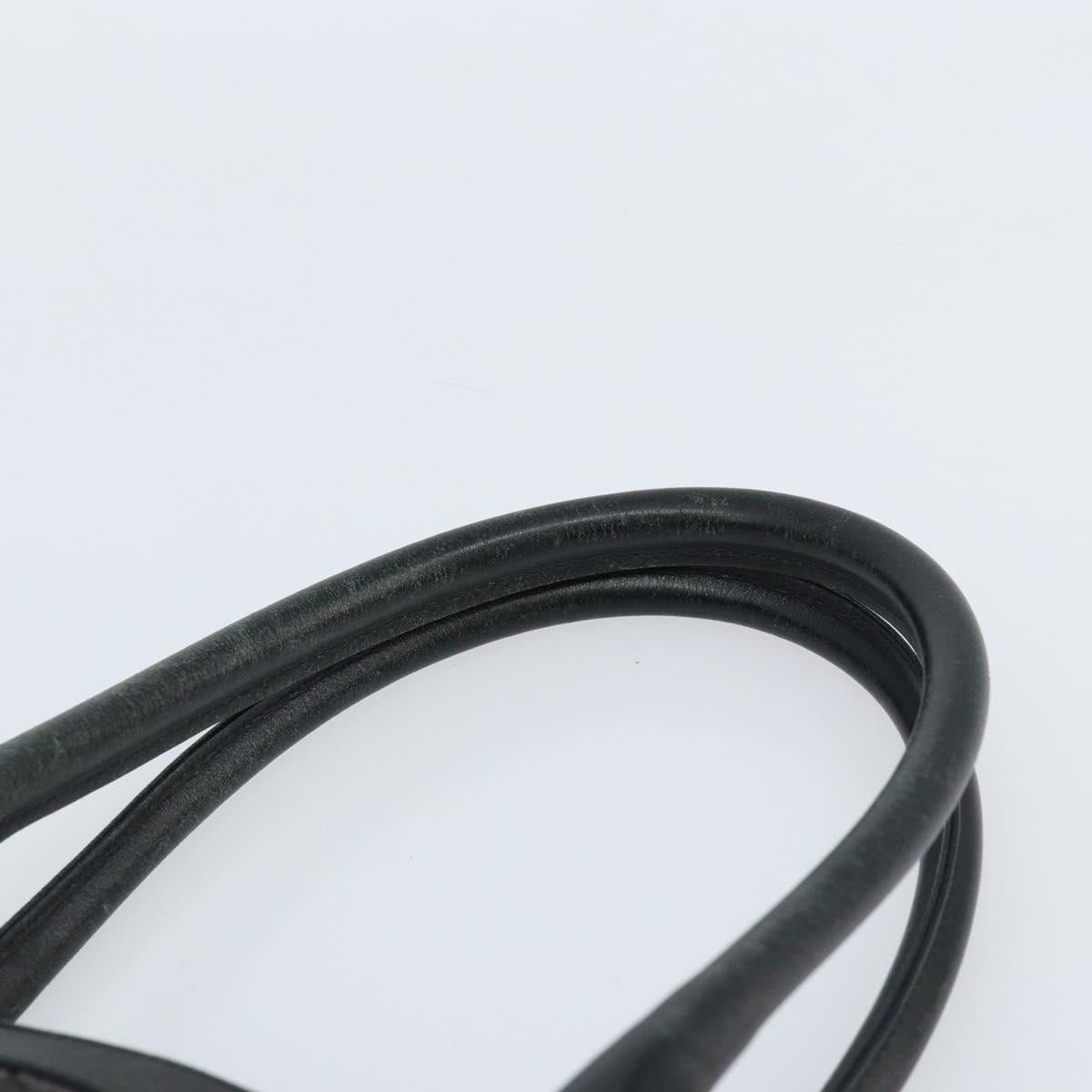 GUCCI GG Canvas Hand Bag Black Gold 000 0854 Auth gh1791