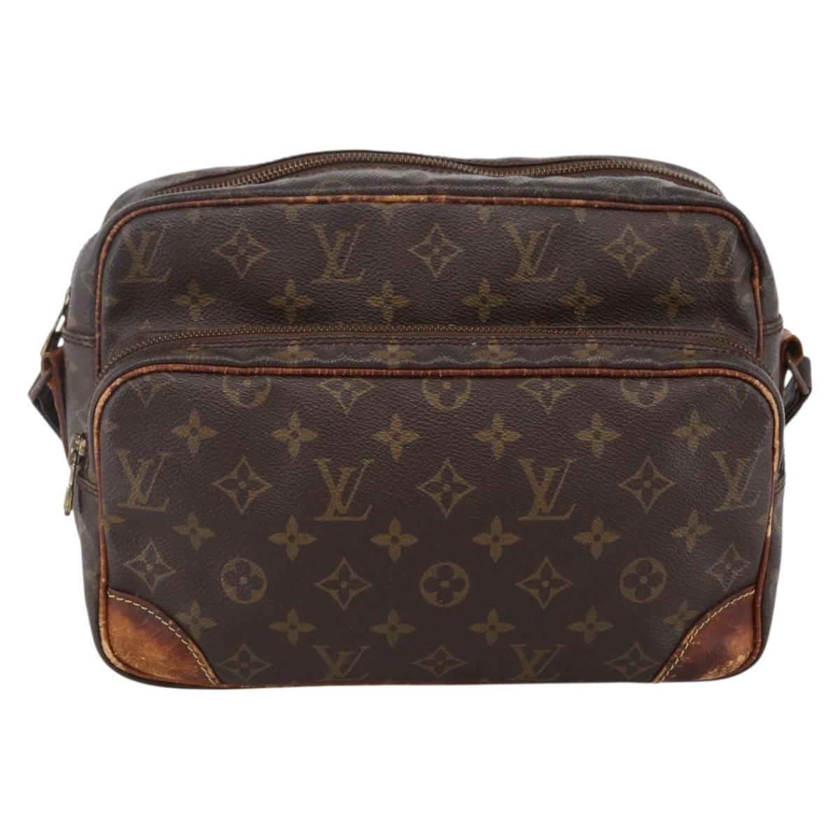 LOUIS VUITTON Monogram Nile Shoulder Bag M45244 LV Auth gh1792