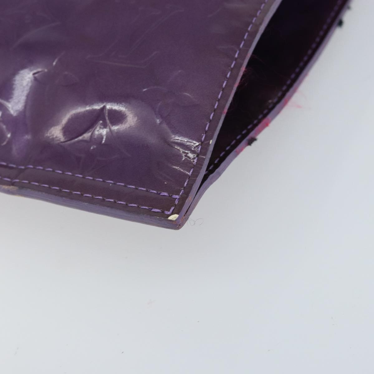 LOUIS VUITTON Monogram Vernis Stanton Tote Bag Purple Viole M91079 Auth gh1795