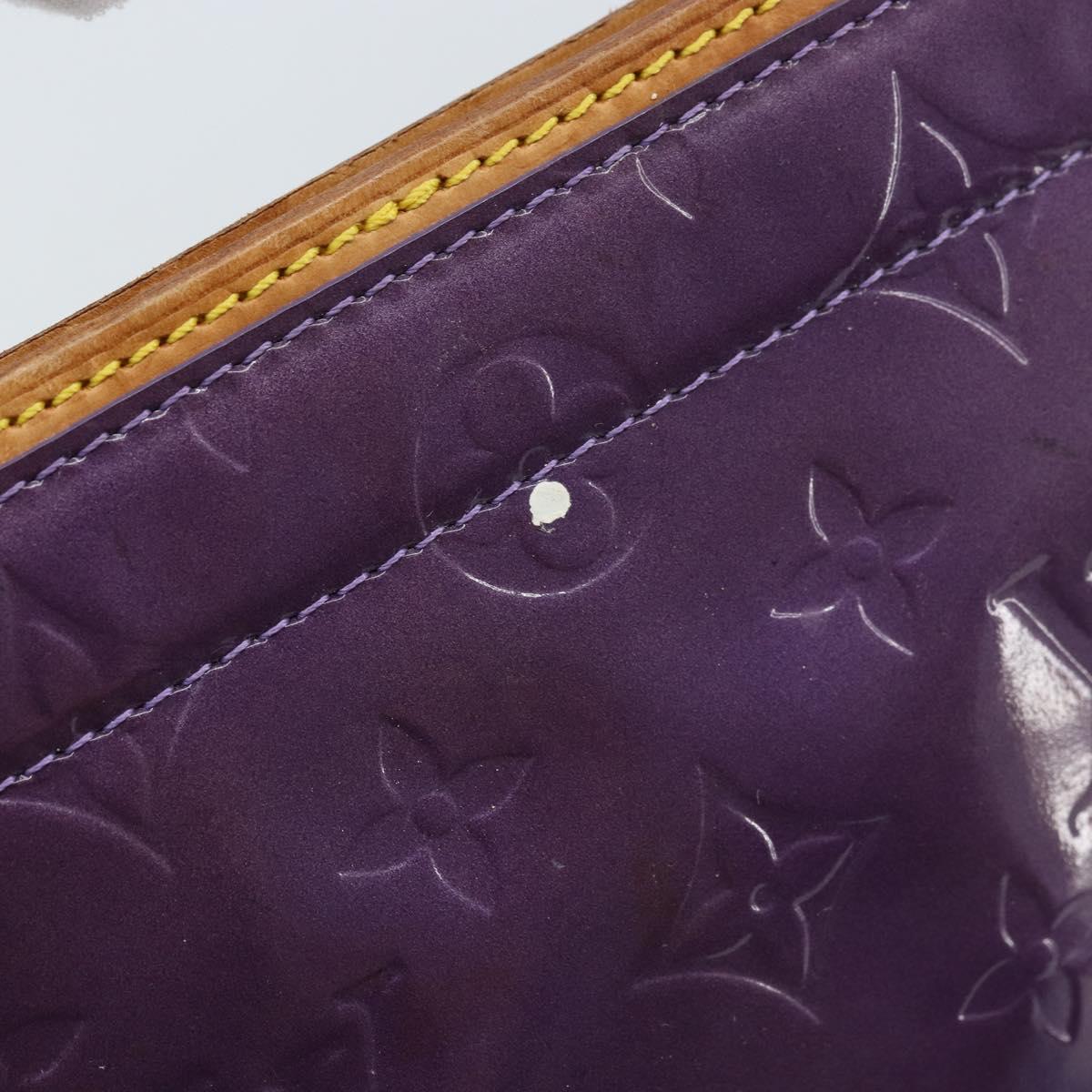 LOUIS VUITTON Monogram Vernis Stanton Tote Bag Purple Viole M91079 Auth gh1795