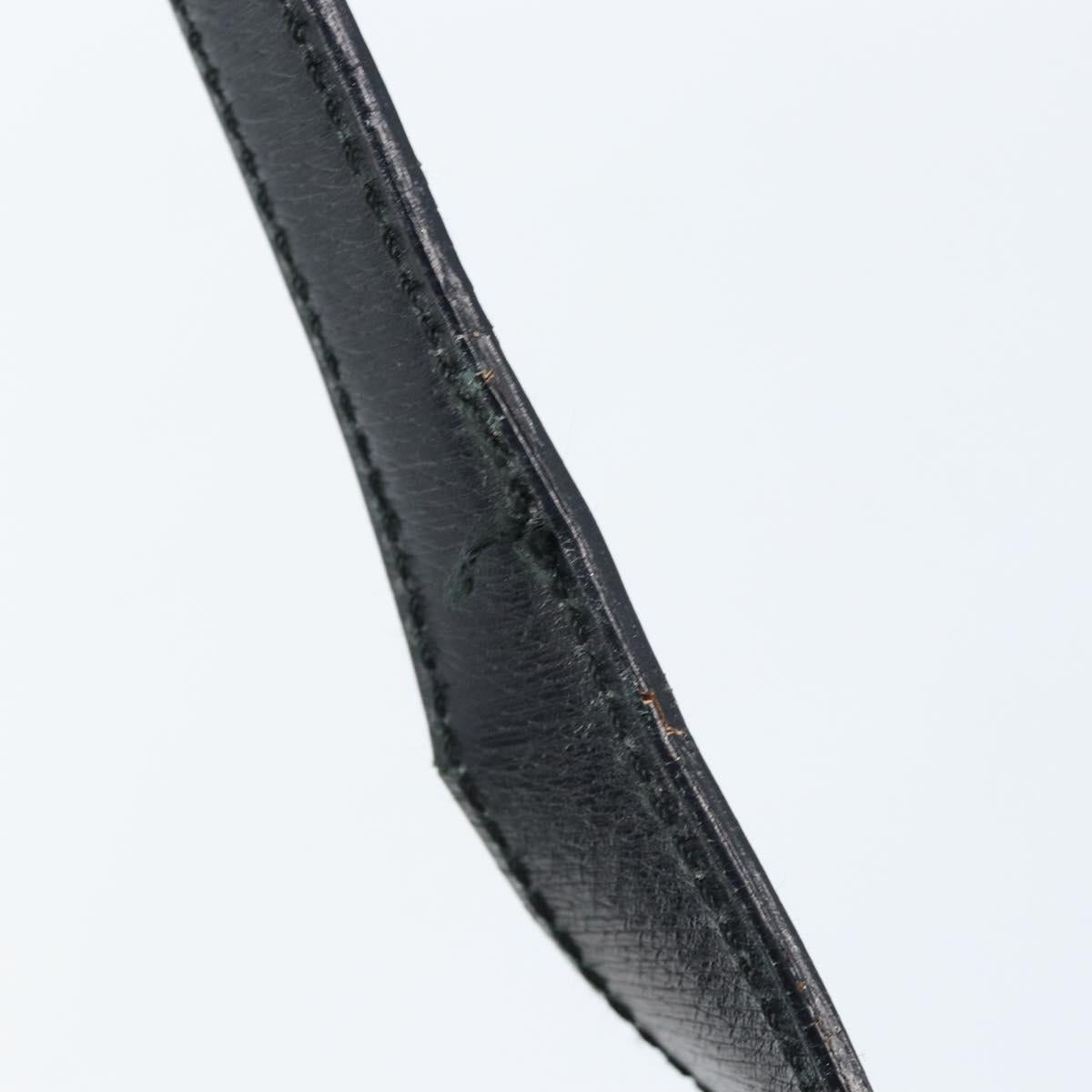 GUCCI Jackie Shoulder Bag Leather Black Gold 001 3824 3444 Auth gh1801