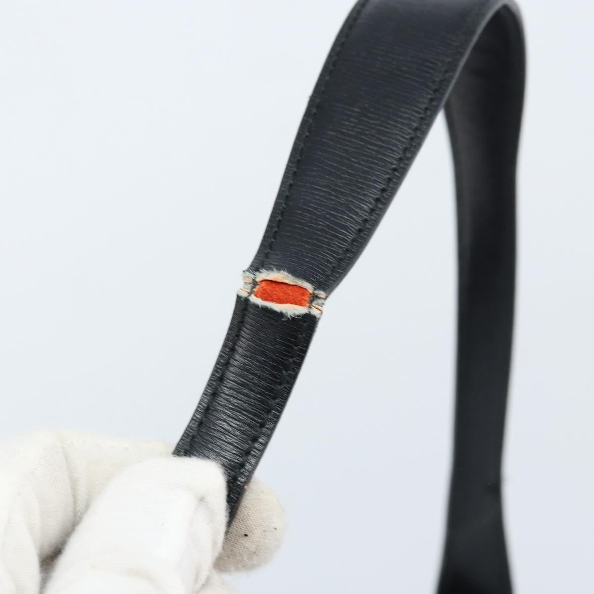 GUCCI Jackie Shoulder Bag Leather Black Gold 001 3824 3444 Auth gh1801