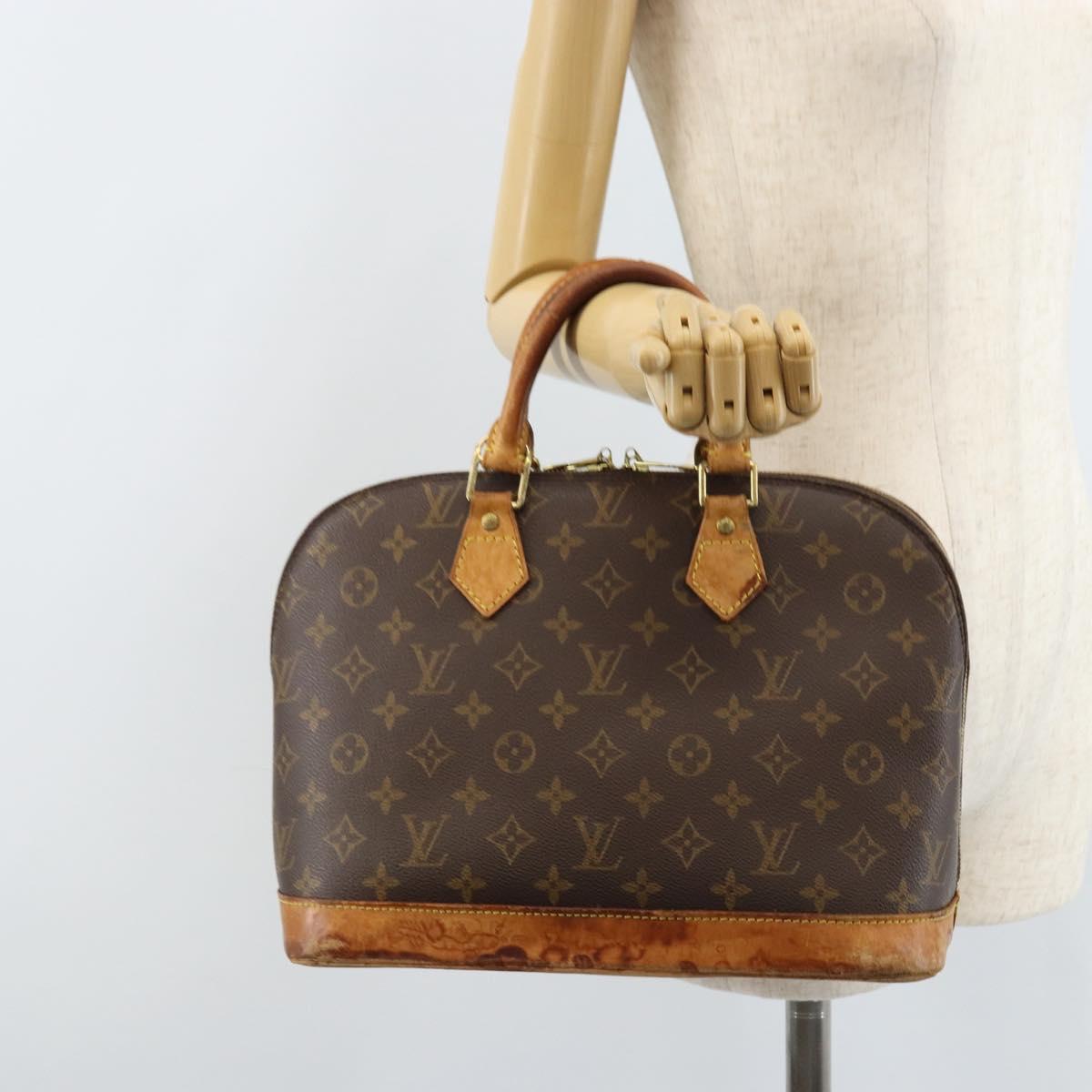 LOUIS VUITTON Monogram Alma Hand Bag M51130 LV Auth gh1819