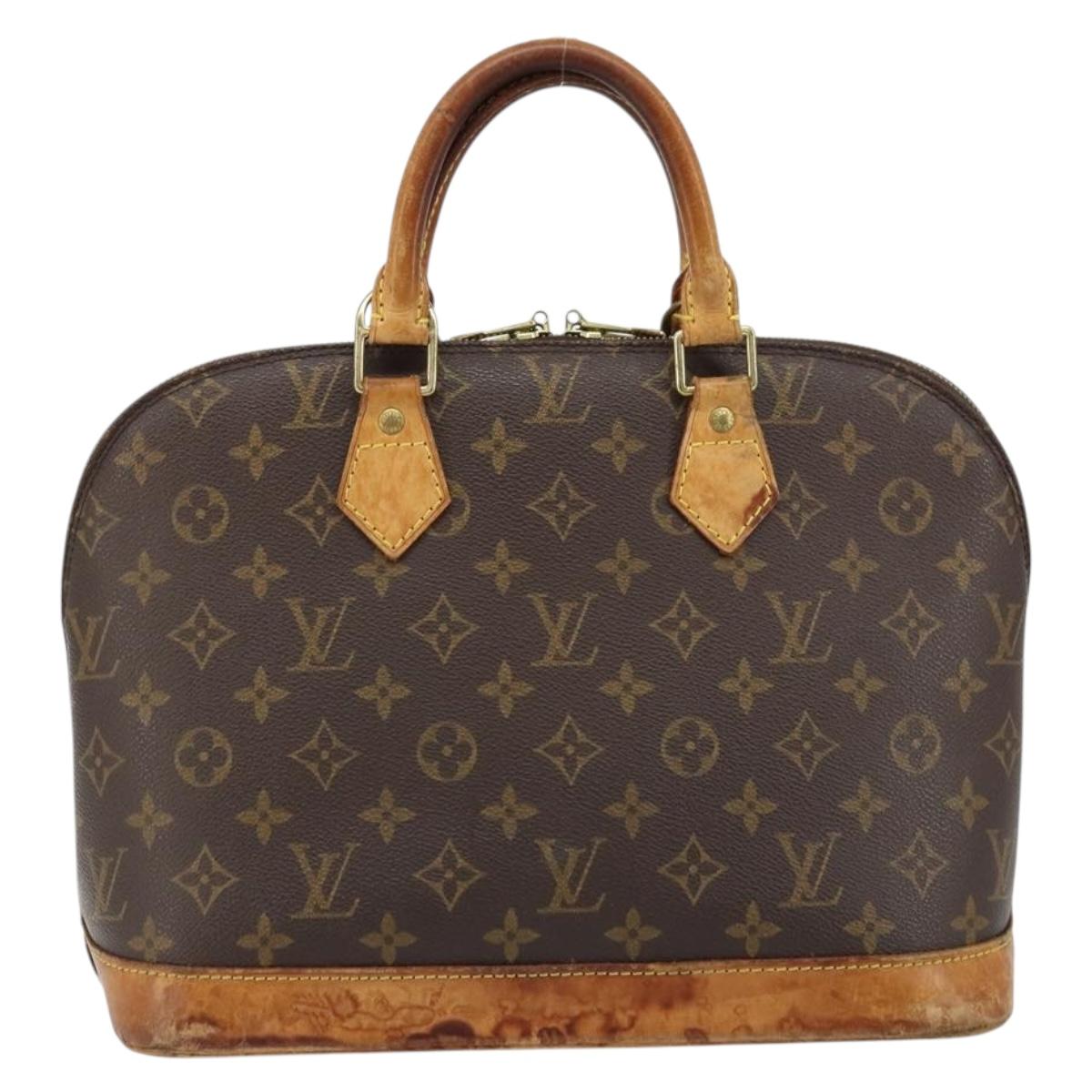 LOUIS VUITTON Monogram Alma Hand Bag M51130 LV Auth gh1819