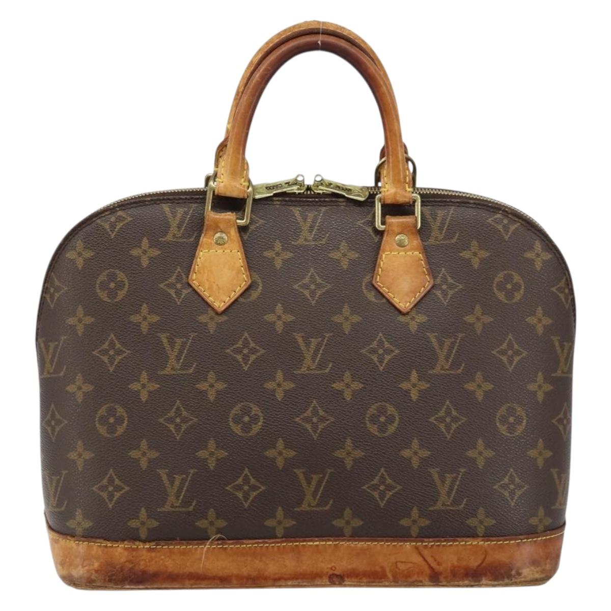 LOUIS VUITTON Monogram Alma Hand Bag M51130 LV Auth gh1819