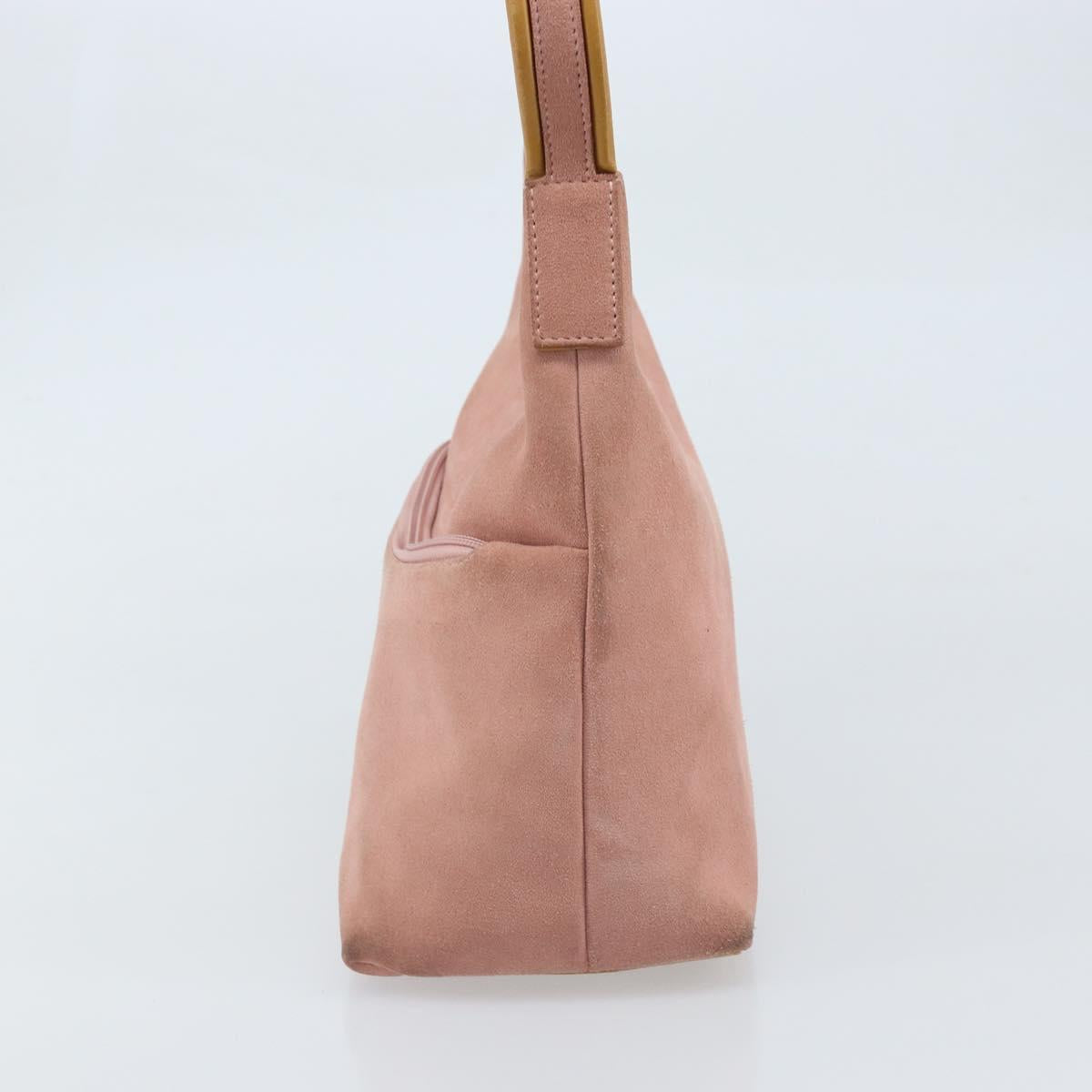 GUCCI Shoulder Bag Suede Pink Gold 001 3386 1705 Auth gh1825