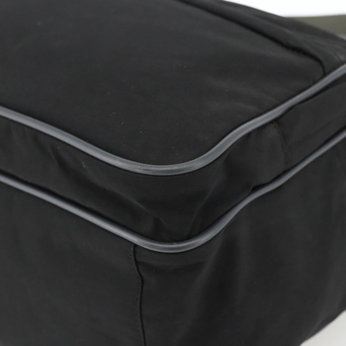 PRADA Sports Shoulder Bag Nylon Black Silver Auth gh1828