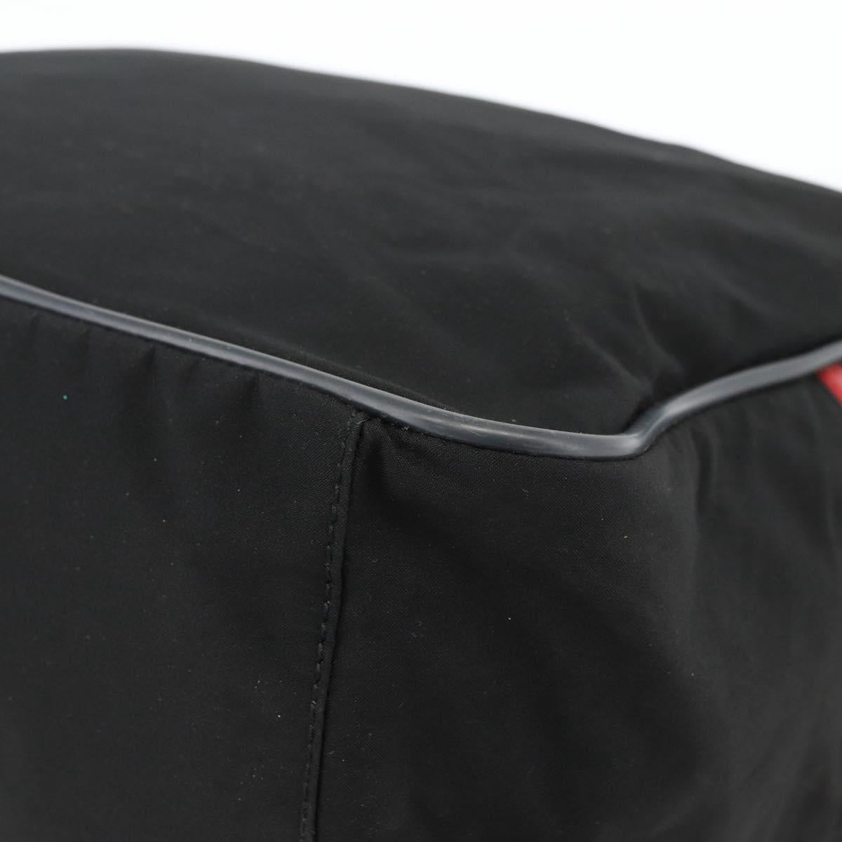 PRADA Sports Shoulder Bag Nylon Black Silver Auth gh1828