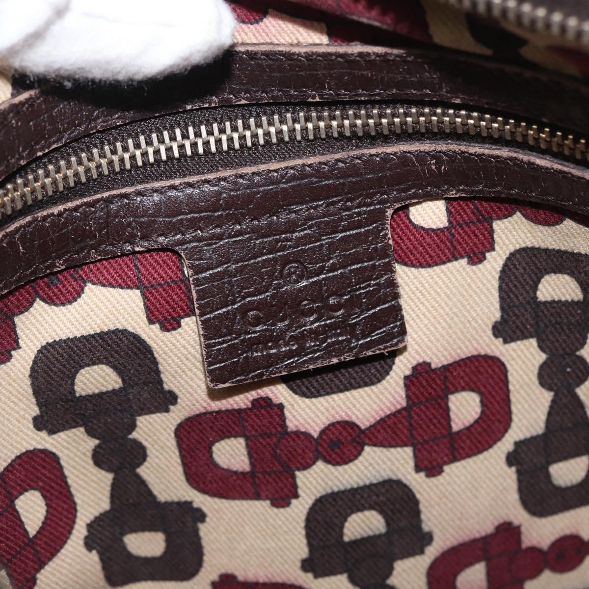 GUCCI GG Canvas Web Sherry Line Shoulder Bag Beige Gold Red 144388 Auth gh1840