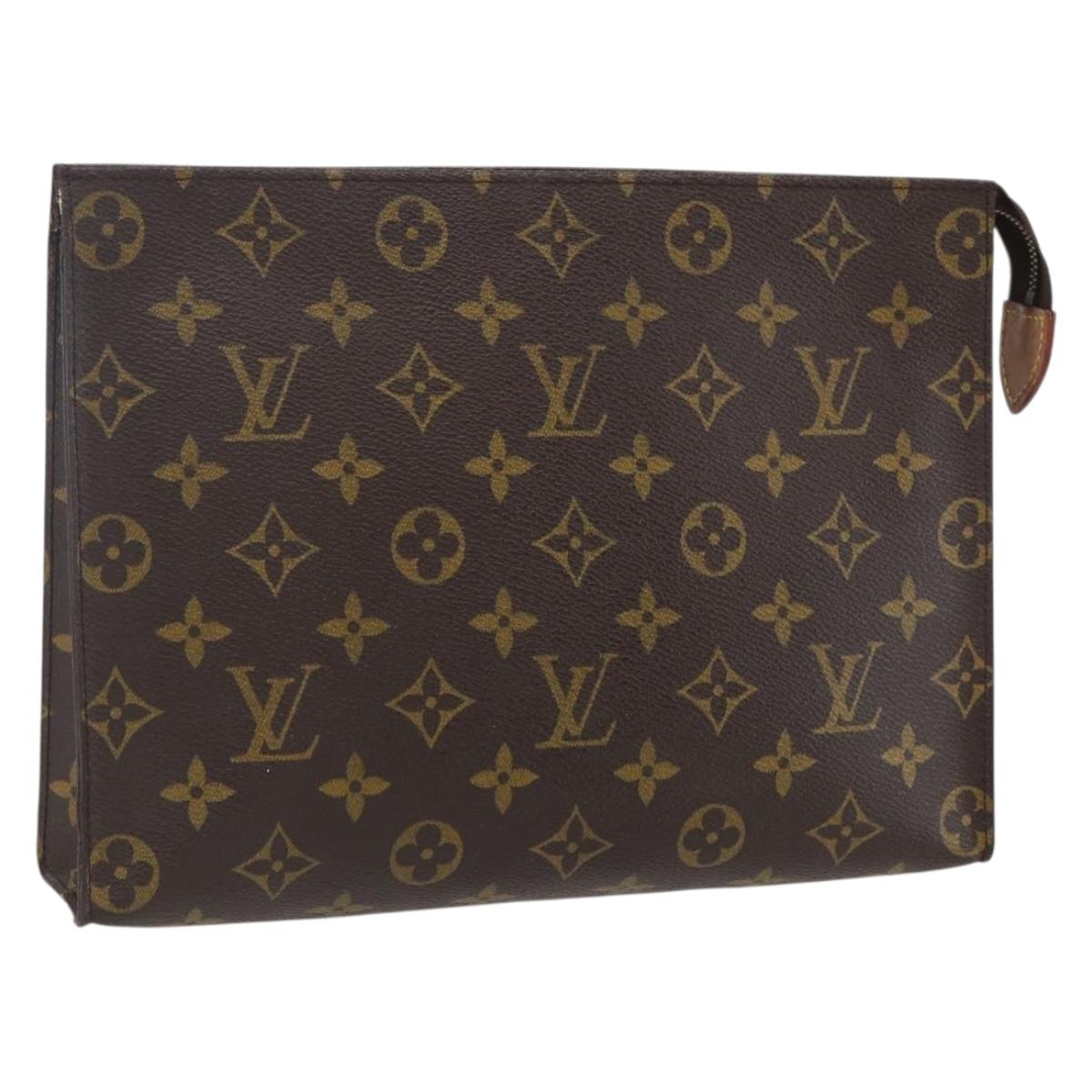LOUIS VUITTON Monogram Poche Toilette 26 Pouch M47542 LV Auth gh1841