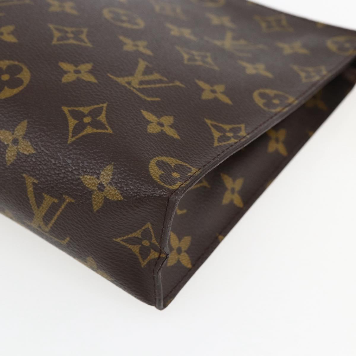 LOUIS VUITTON Monogram Poche Toilette 26 Pouch M47542 LV Auth gh1841