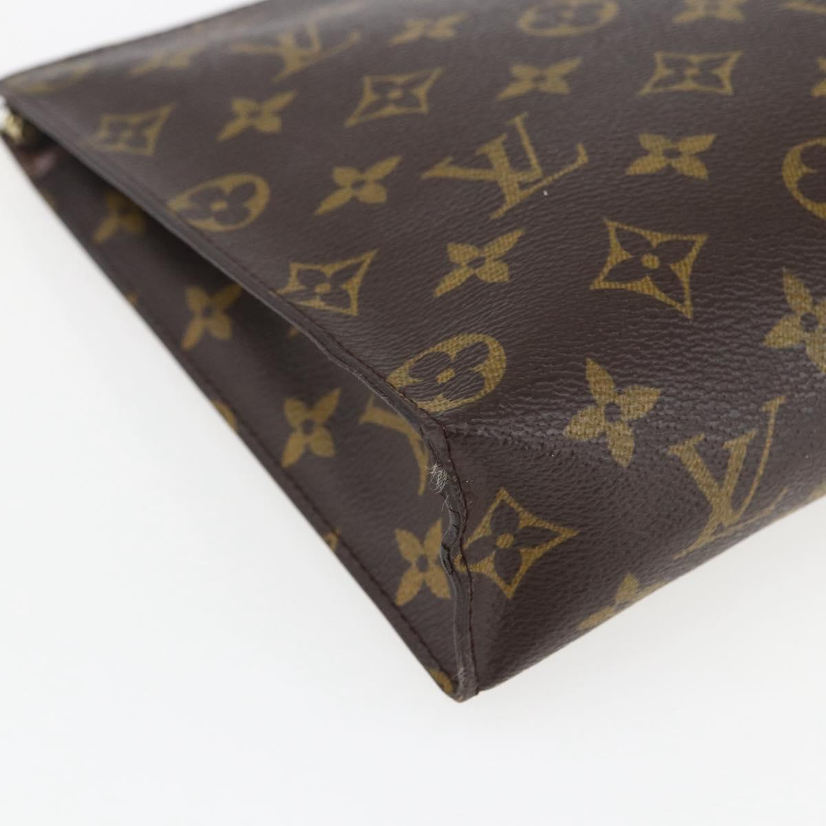 LOUIS VUITTON Monogram Poche Toilette 26 Pouch M47542 LV Auth gh1841