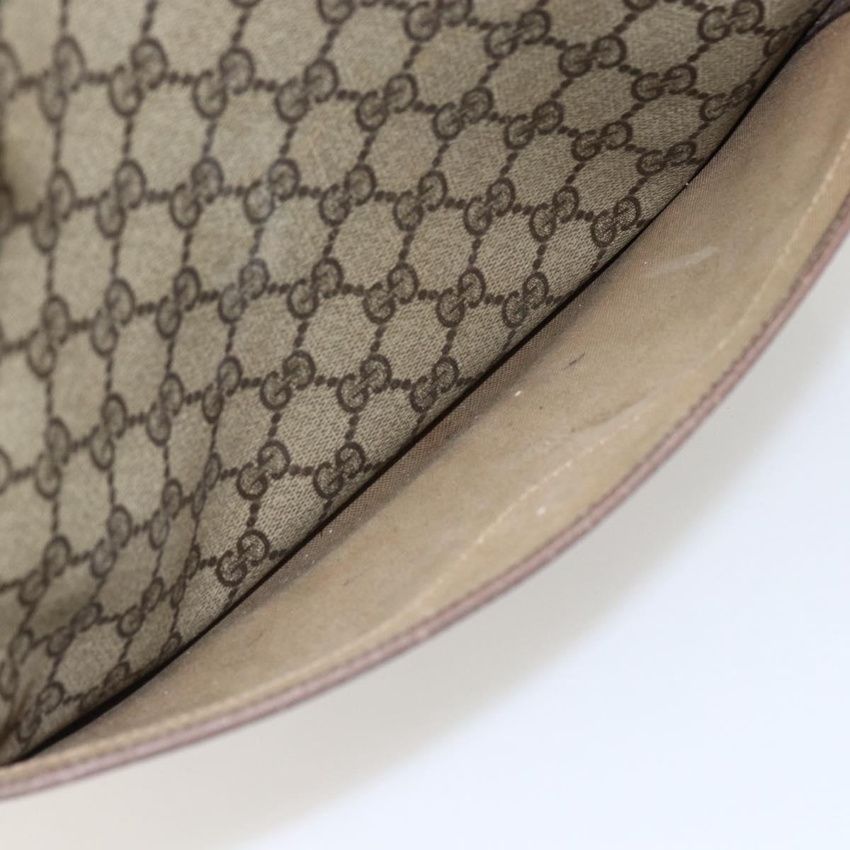 GUCCI GG Supreme Web Sherry Line Bag PVC Beige Gold 002 123 6487 Auth gh1842